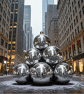 Shiny Ornament Pyramid: Set of 10  –  Multiple Colors & Sizes