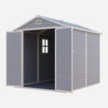 JoyDale 4×6 Ft Resin Outdoor Storage Shed With Built-in Ventilation & Lockable Door For Backyard