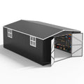Polar Aurora 12 ft. W x 18 ft. D Large Outdoor Metal Shed, All-Steel Construction with Windows and Lockable Doors