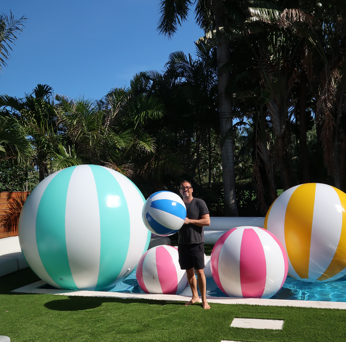 Big Matte Beach Balls - Choose Color & Size